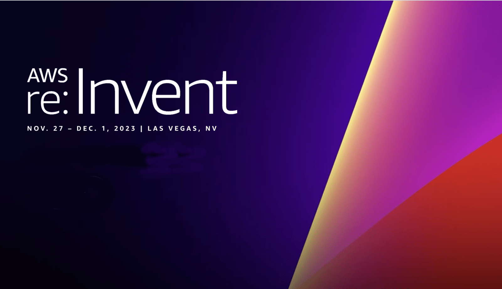 AWS re:Invent - November 27-30, 2023