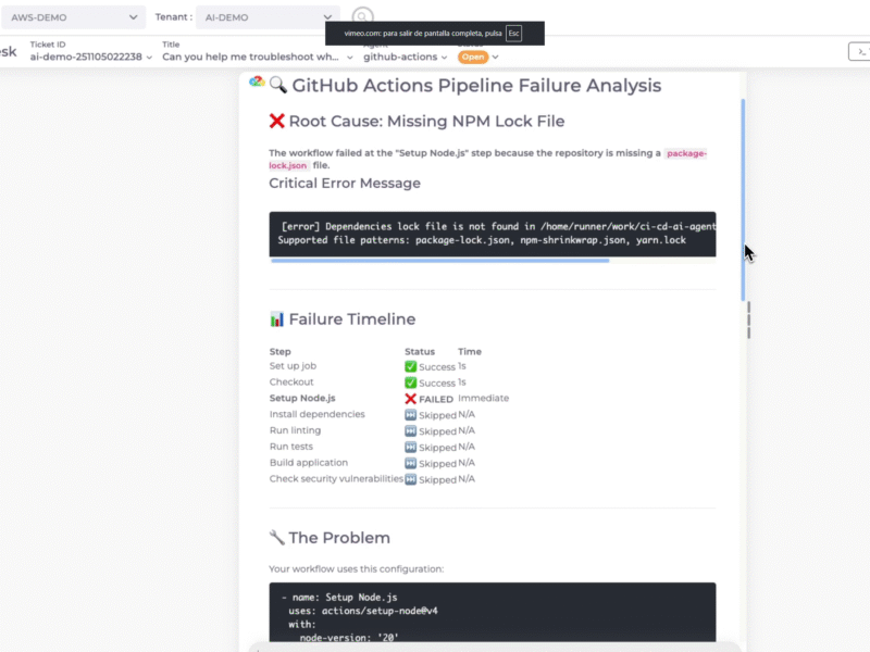 Duplo AI, GitHub Actions Agent
